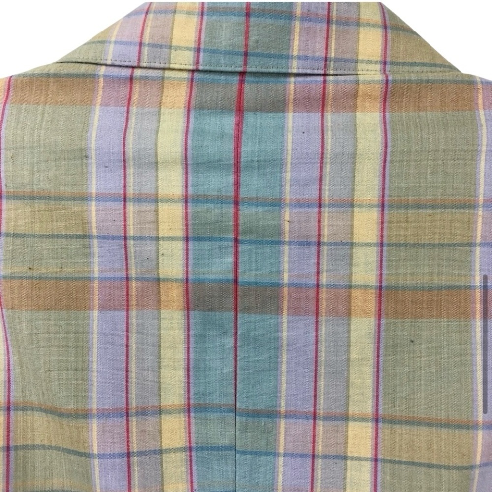 Vintage Donnkenny pastel plaid fully lined blazer - Picture 5 of 8